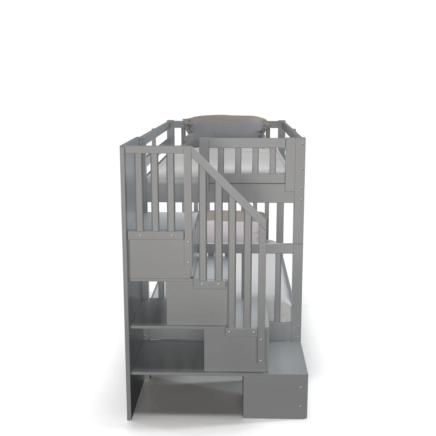 Keystone Twin Stairway Bunk Bed PBR 3D Model_03